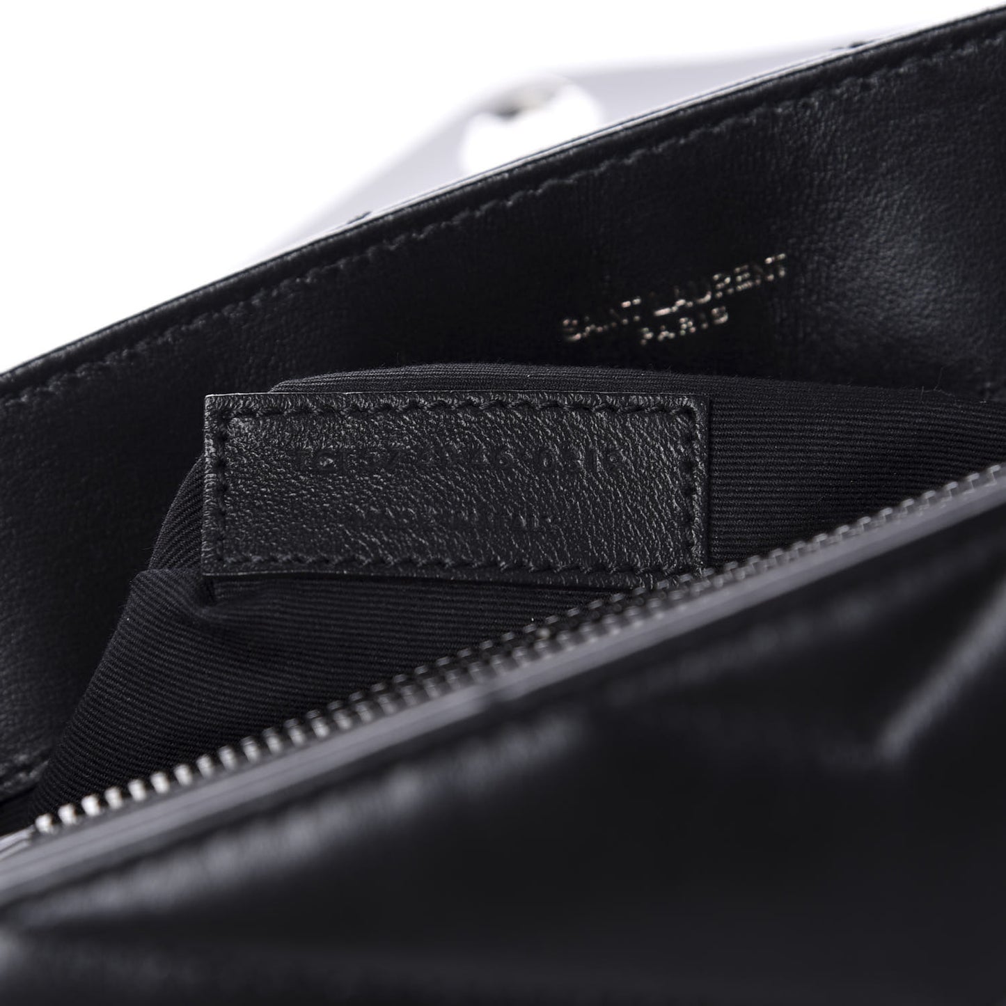 Calfskin Y Quilted Monogram Medium Loulou Chain Satchel Black