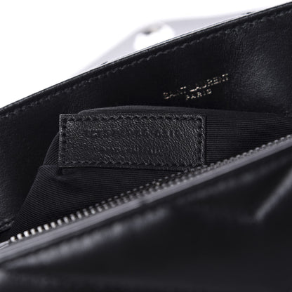 Saint Laurent Calfskin Y Quilted Monogram Medium Loulou Chain Satchel Black 10 of 11