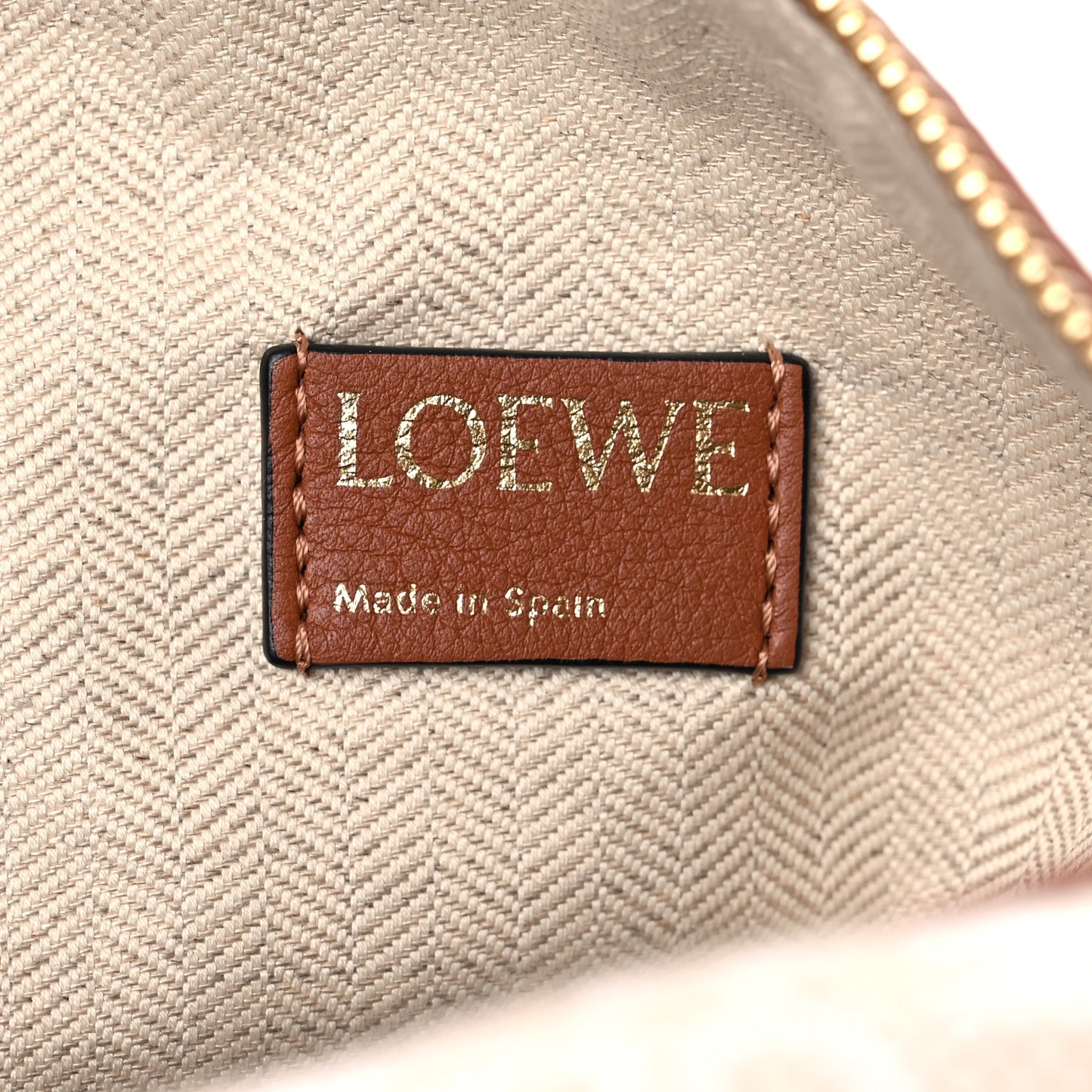 Jacquard Anagram Calfskin Small Cubi Bag Ecru Tan