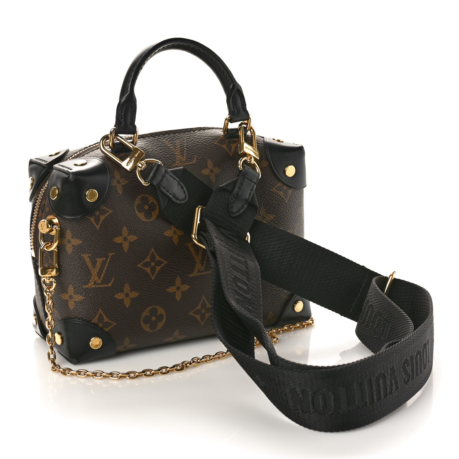 Louis Vuitton Monogram Petite Malle Souple Black 2 of 8