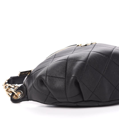 Chanel Lambskin Quilted Waist Belt Bag Black 8 of 11