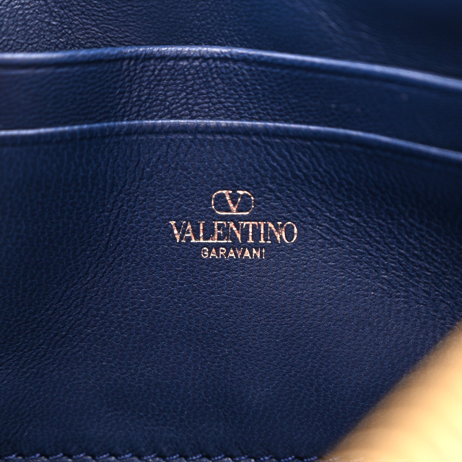 Valentino Garavani Denim Roman Stud Zip Pouch Denim 6 of 11