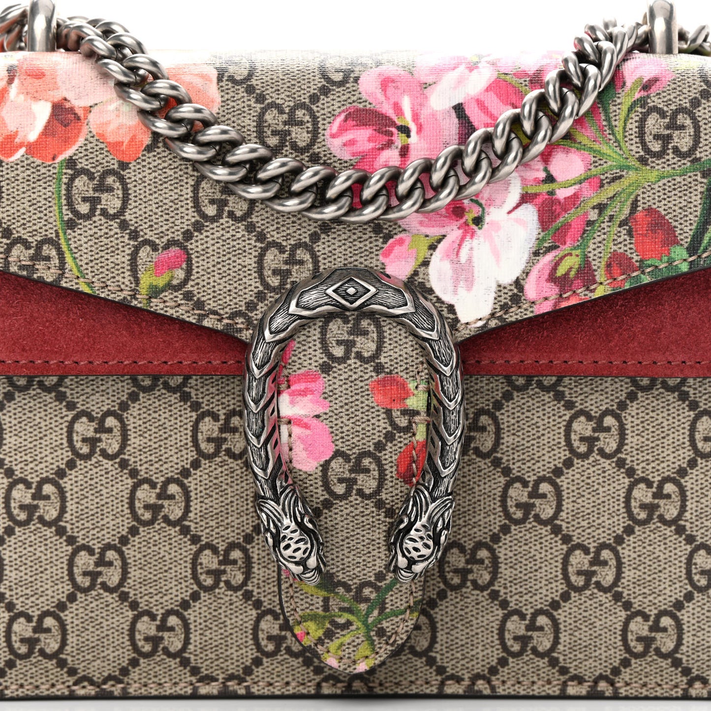 GG Supreme Monogram Blooms Mini Dionysus Shoulder Bag Beige Multicolor Dry Rose