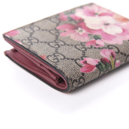 Gucci GG Supreme Monogram Blooms Card Case Beige Multicolor Dry Rose 11 of 12