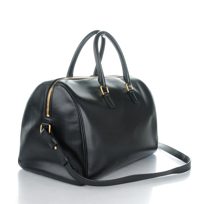 Saint Laurent Calfskin Classic Duffle 12 Black 3 of 8