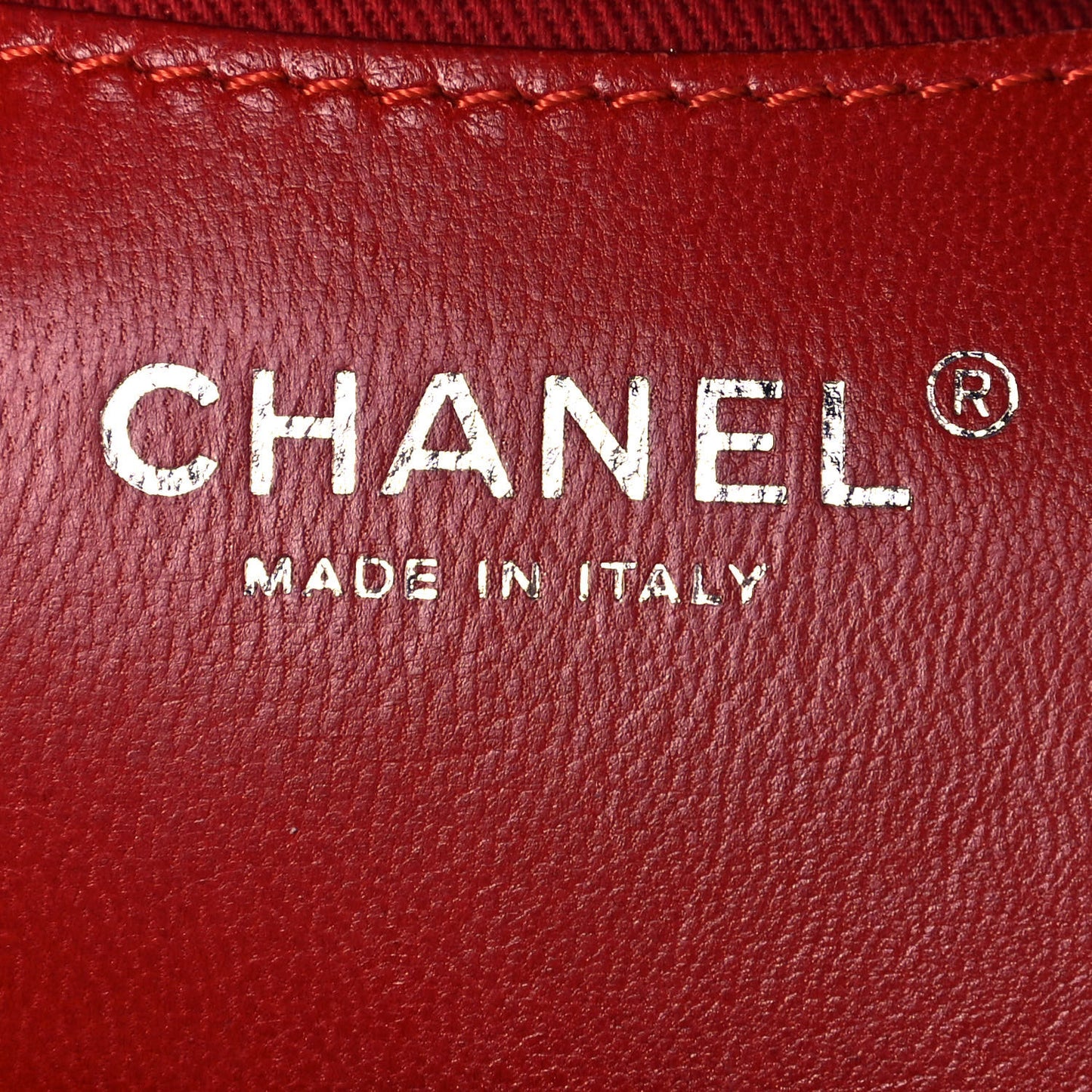 Glazed Calfskin Quilted Medium Just Mademoiselle Red