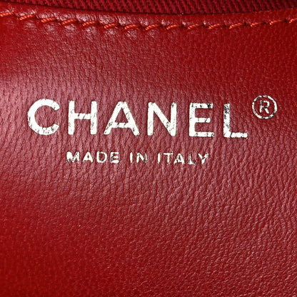 Chanel Glazed Calfskin Quilted Medium Just Mademoiselle Red 7 of 16