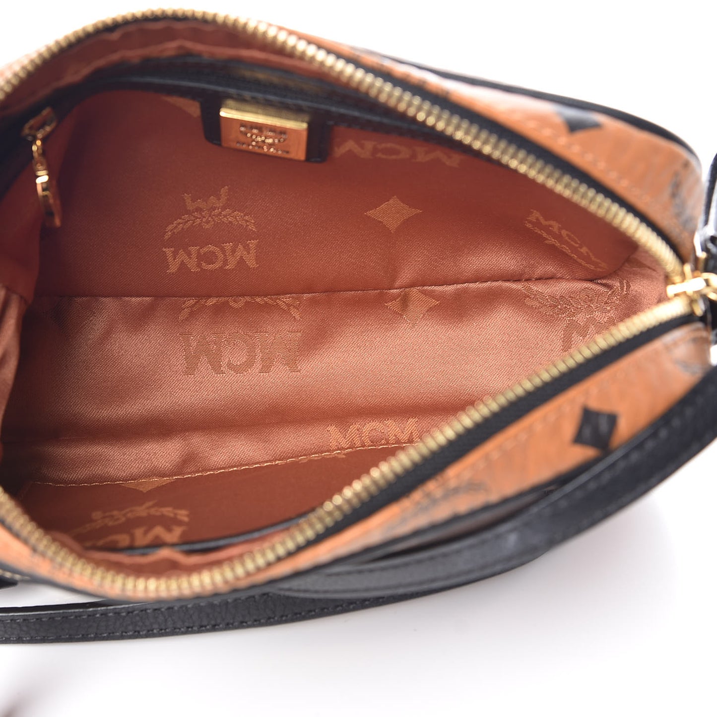 Visetos Small Crossbody Bag Cognac Black