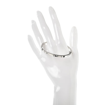 Cartier 18K White Gold 10 Diamond Small LOVE Bracelet 17 2 of 5