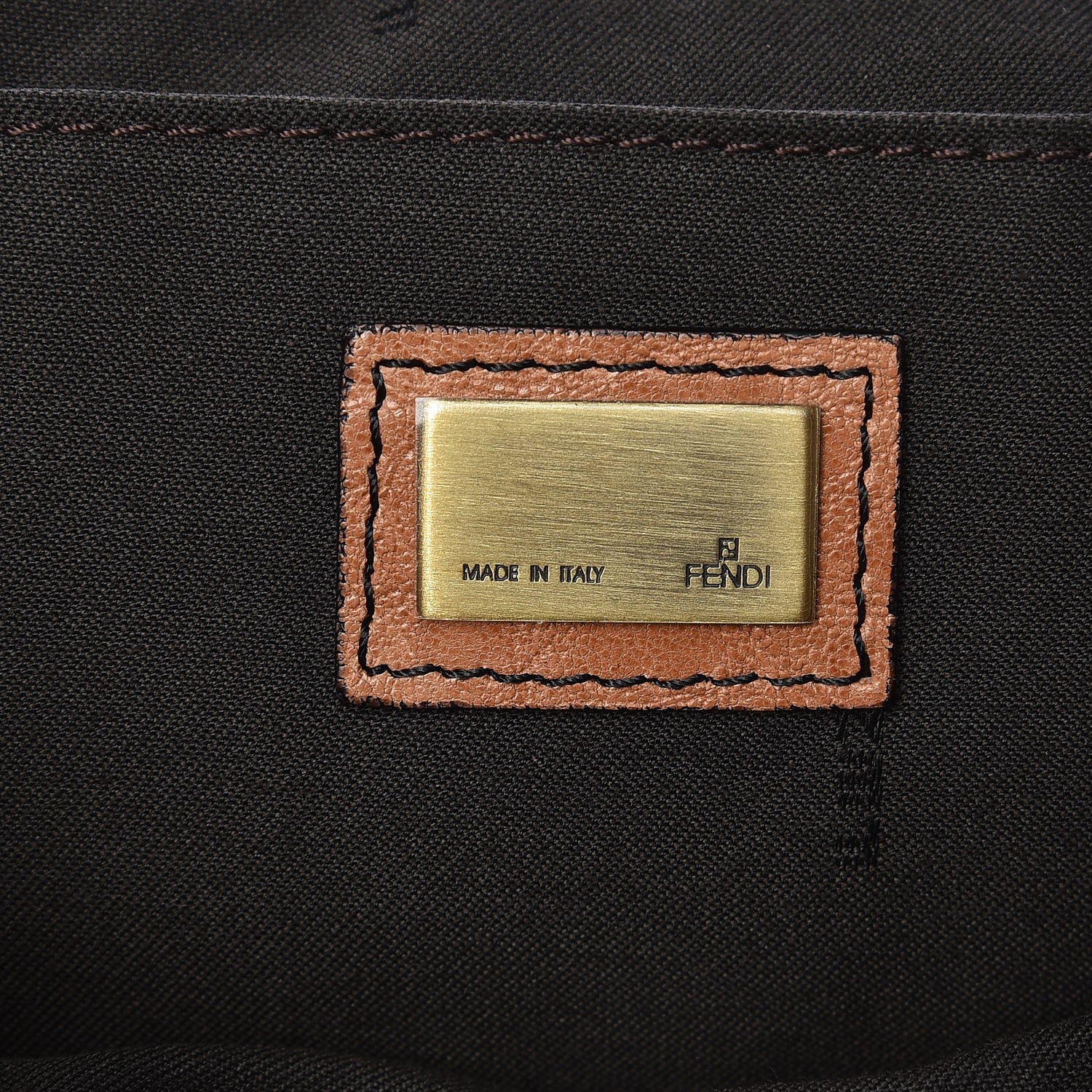 Fendi Nappa Patent B Bag Osso Black 6 of 8