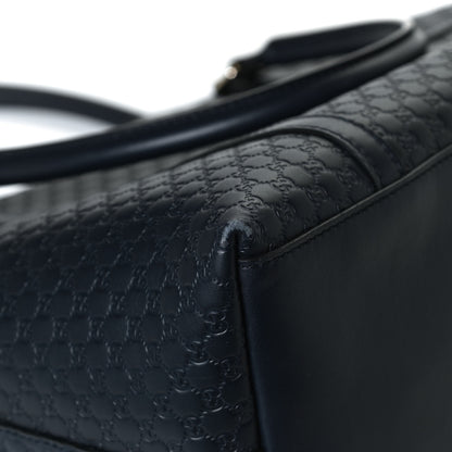 Gucci Soft Microguccissima Dome Satchel Navy 12 of 14