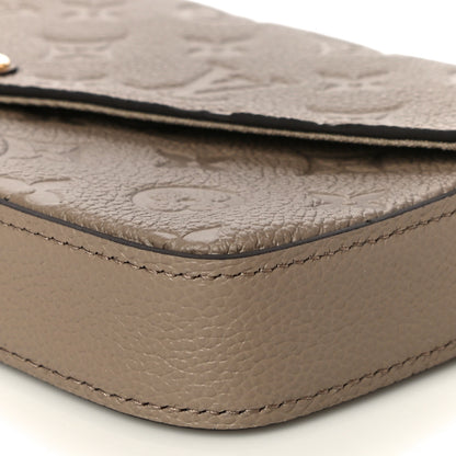 Louis Vuitton Empreinte Pochette Felicie Chain Wallet Tourterelle 9 of 10