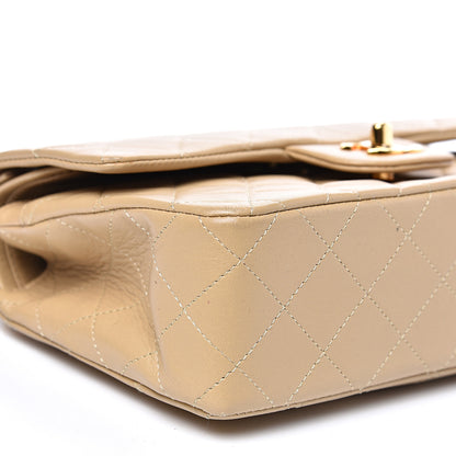 Chanel Lambskin Quilted Small Double Flap Beige 8 of 20