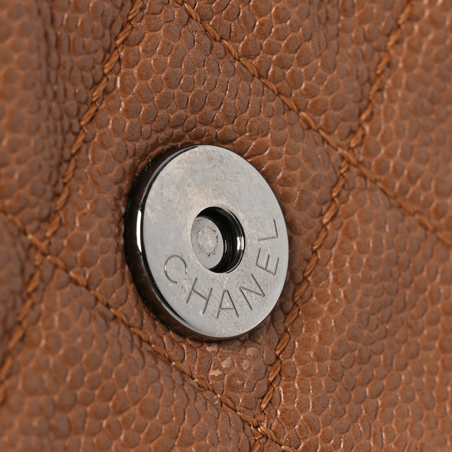 Chanel Caviar Small Natural Beauty Flap Brown 1837672 – FASHIONPHILE