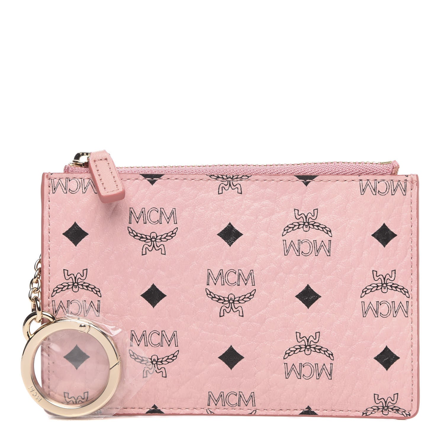MCM Visetos Key Pouch Pink 1 of 7