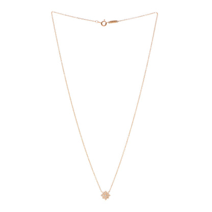 Tiffany 18K Rose Gold Diamond Enchant Flower Pendant Necklace 3 of 5
