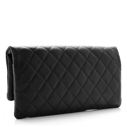 Chanel Lambskin Quilted CC Beauty Clutch Black 6 of 22