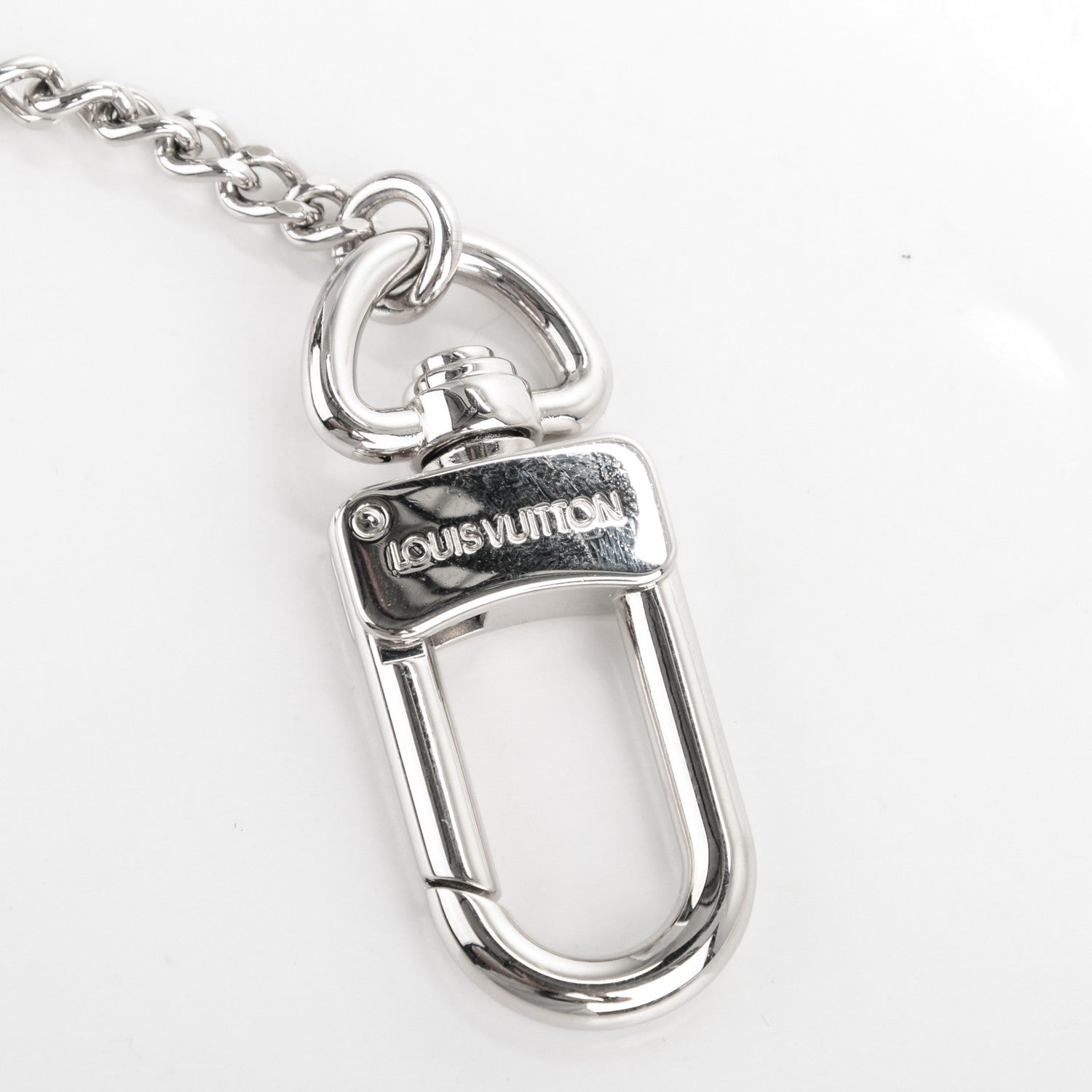 Louis Vuitton Pochette Extender Key Ring Chain Silver 3 of 4