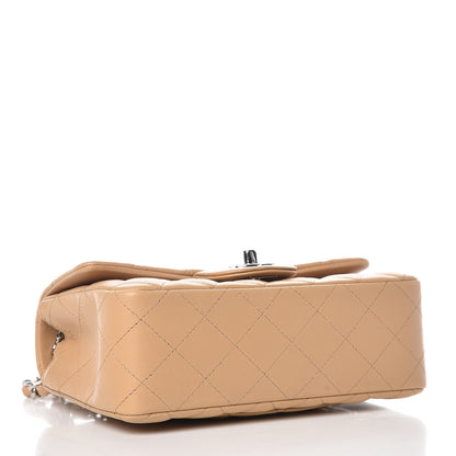 Chanel Lambskin Quilted Mini Rectangular Flap Beige 4 of 10