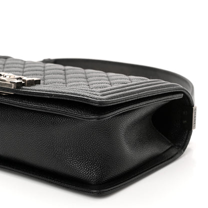 Chanel Caviar Quilted Medium Boy Flap Black 10 of 11