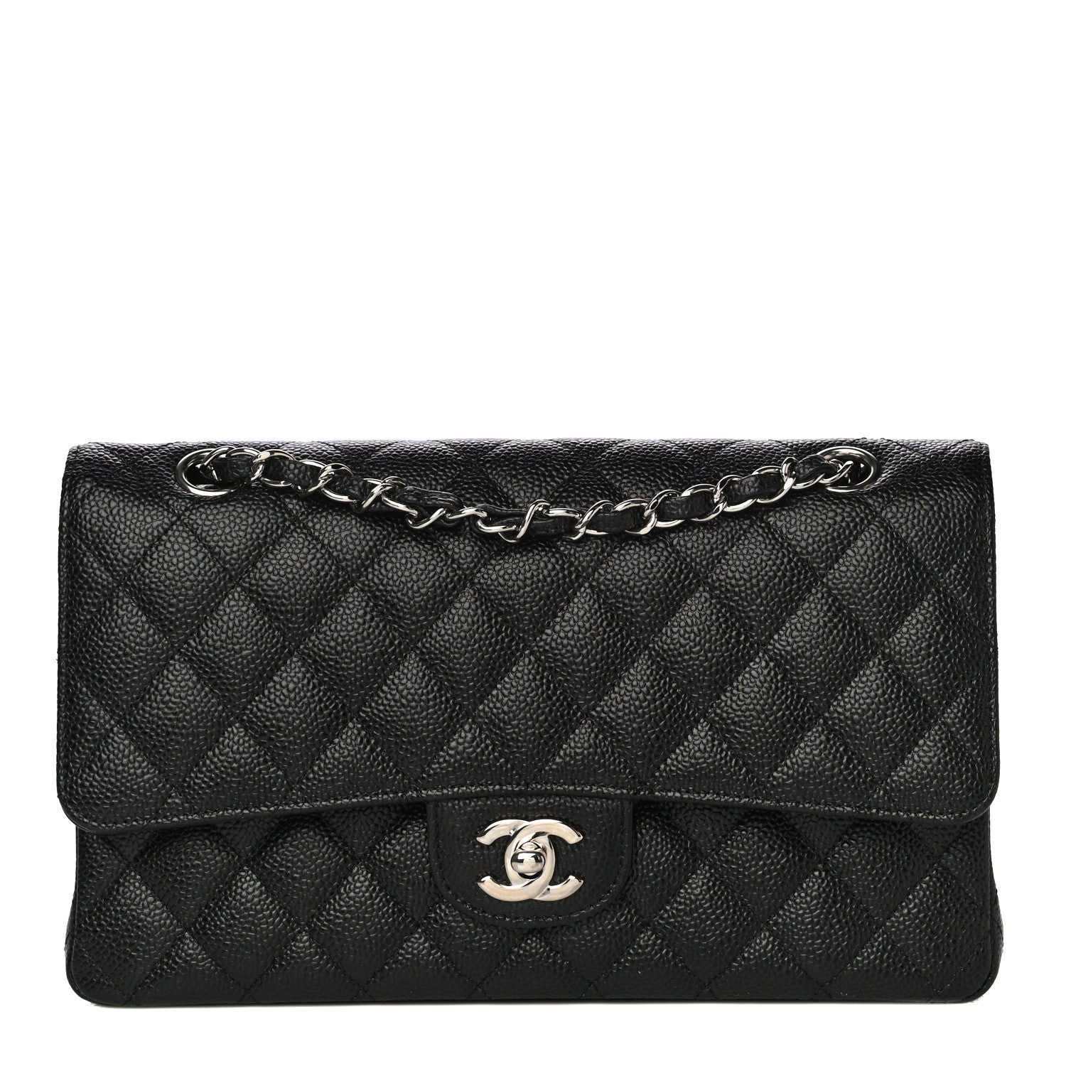 Chanel Caviar Quilted Medium Double Flap Black 1 of 10