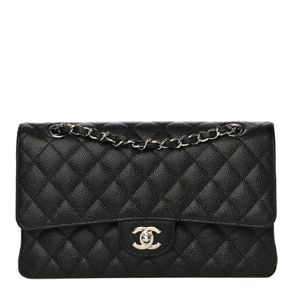 Chanel Caviar Quilted Medium Double Flap Black 1 of 10