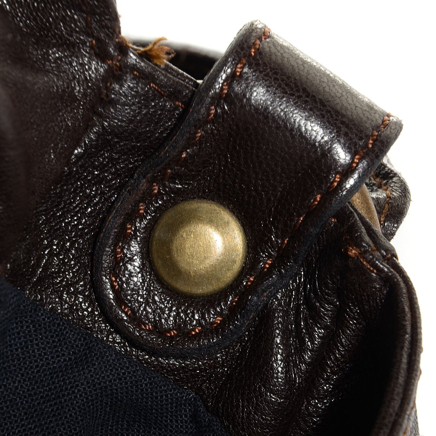 Chevre Flap Shoulder Bag Chocolate