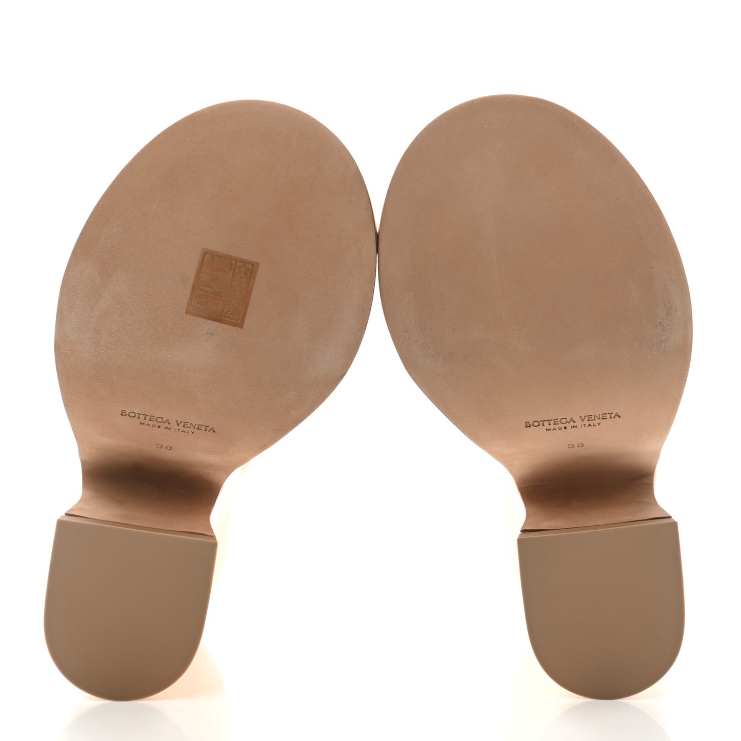 Nappa Slide Platform 115 Wedge Sandals 38 Macaroon