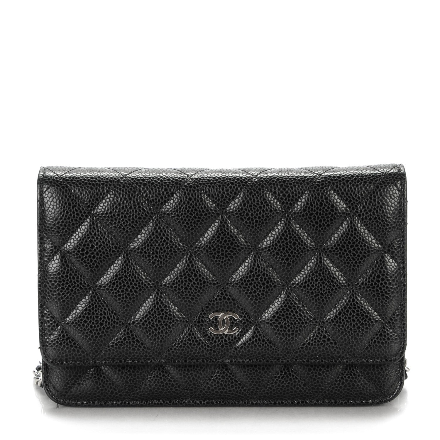 Chanel Caviar Quilted Wallet On Chain WOC Black 1 of 8