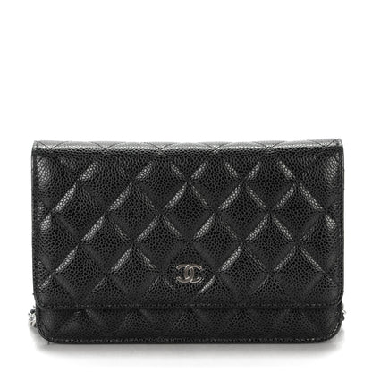 Chanel Caviar Quilted Wallet On Chain WOC Black 1 of 8