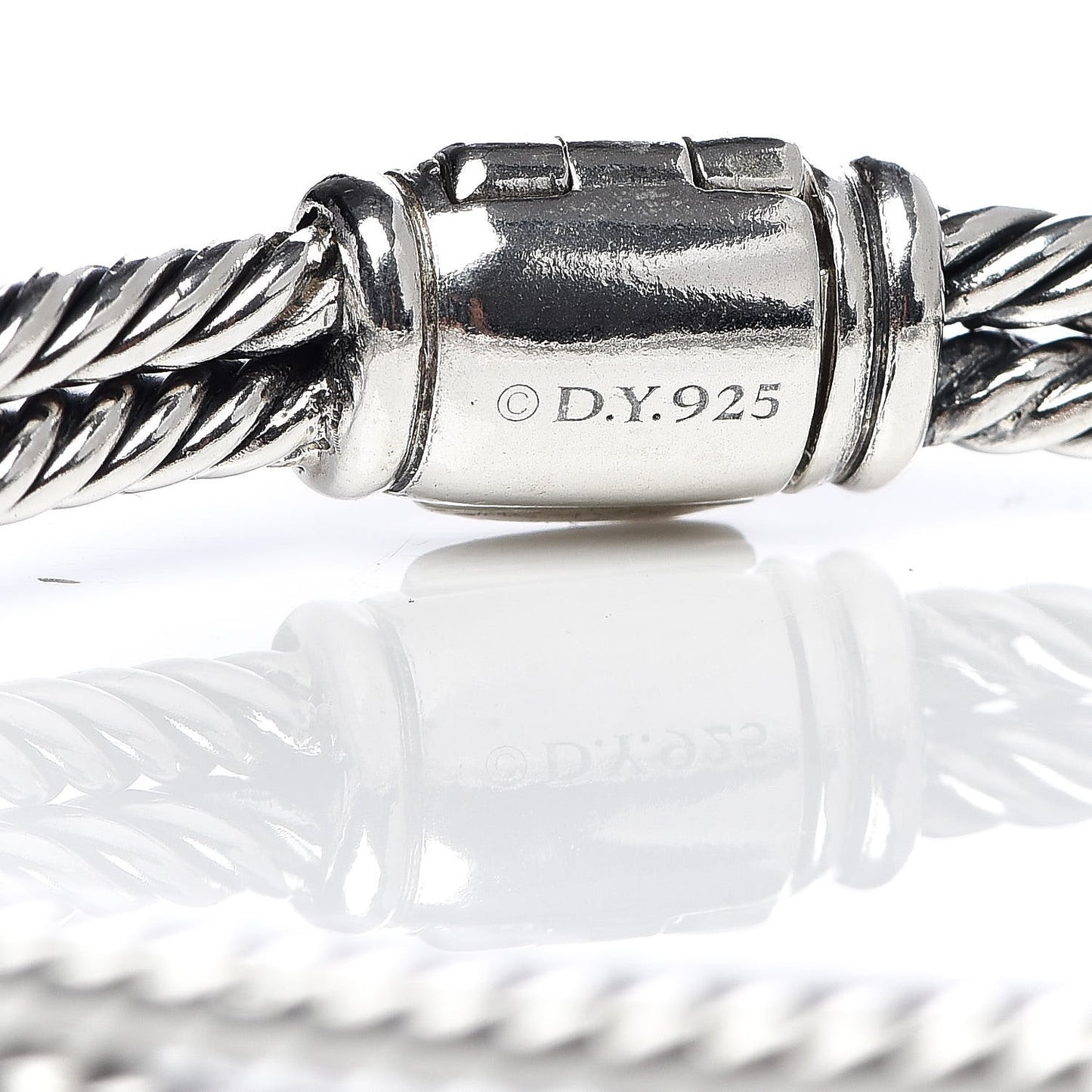 Sterling Silver Black Diamond 7mm Petite Mini Loop Bracelet