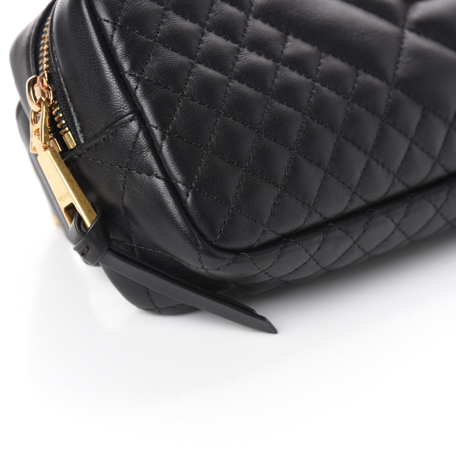 Versace Nappa Barocco Quilted Vanitas Medea Belt Bag Black 9 of 10
