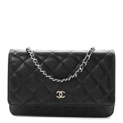 Chanel Caviar Quilted Wallet on Chain WOC Black 1 of 11