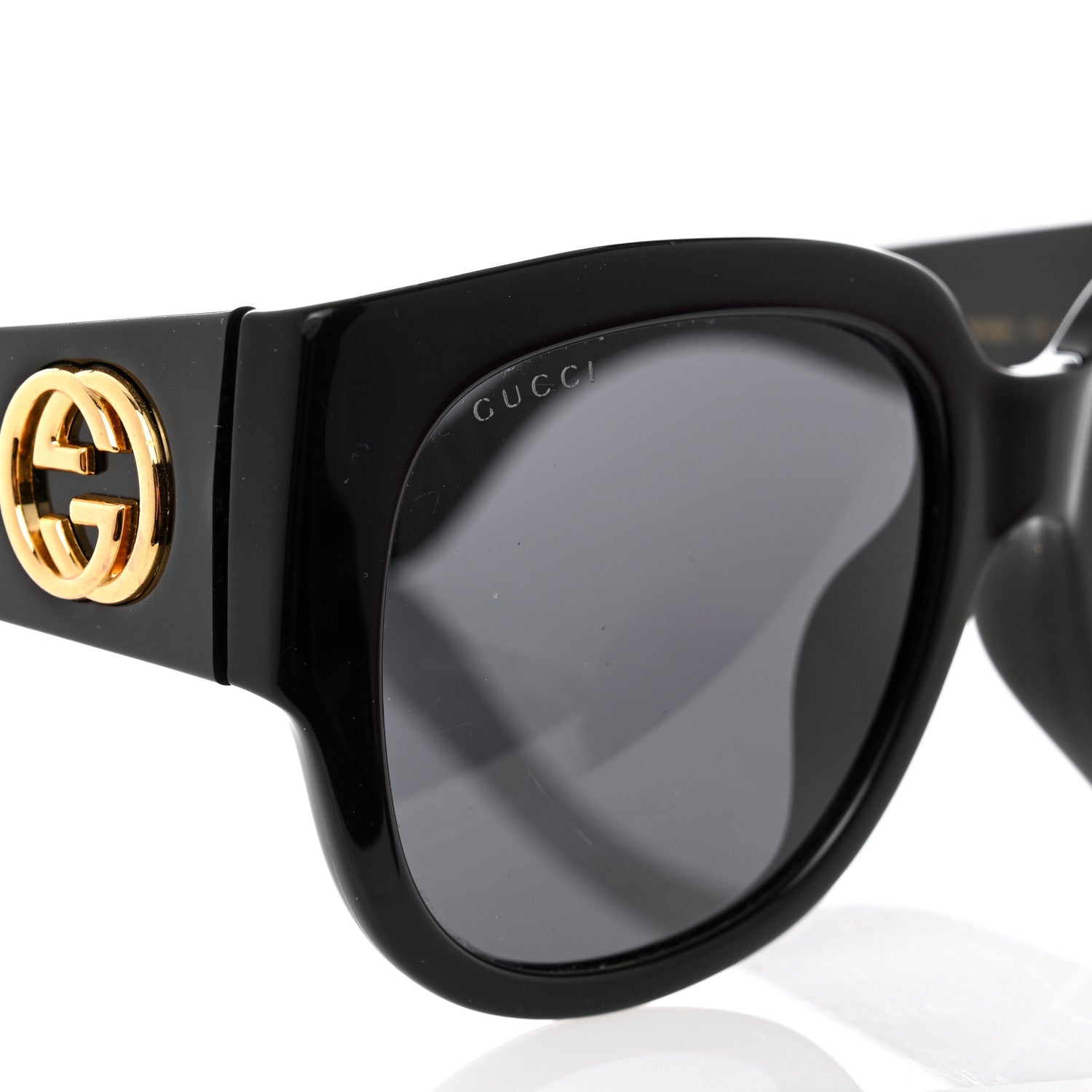 Gucci Acetate Square Frame Sunglasses GG0142SA Black 7 of 8