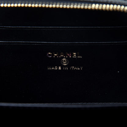 Chanel Caviar Quilted CC Filigree Vanity Clutch With Chain Black 6 of 10