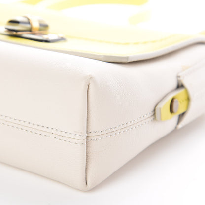 Lanvin Calfskin Mini Happy Edgy Crossbody Jaune 8 of 8