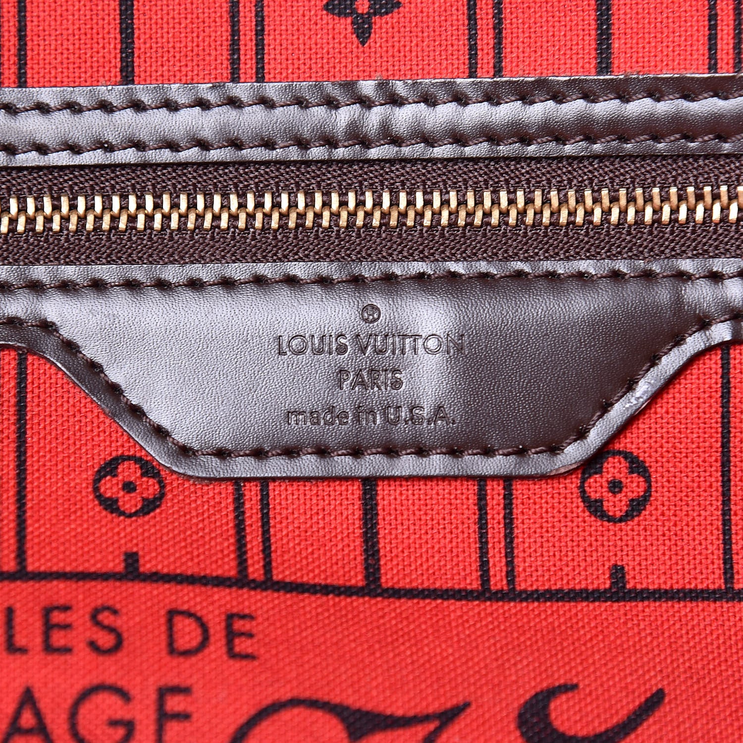 Louis Vuitton Damier Ebene Neverfull MM 6 of 27