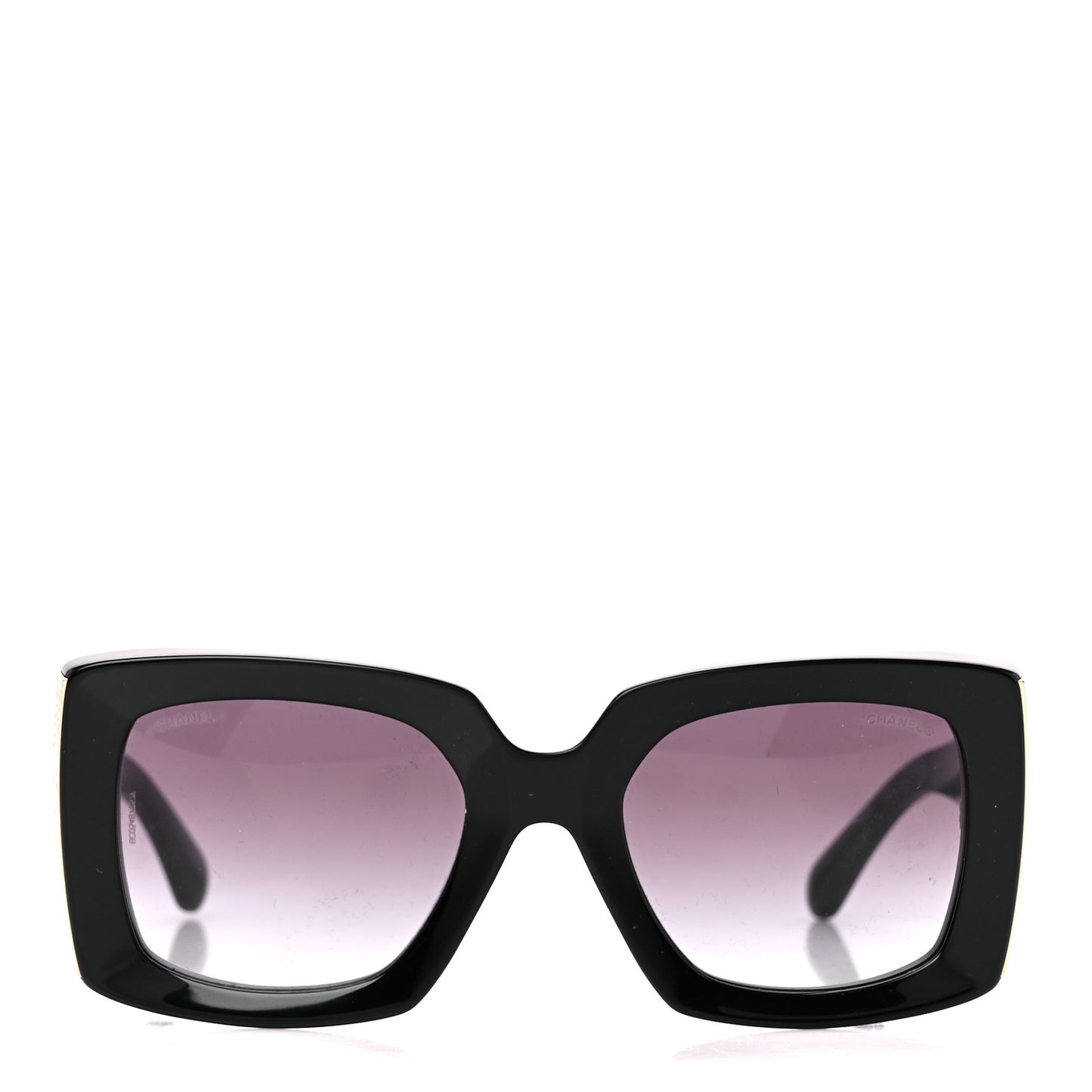 Acetate Rectangle Sunglasses 5435 Black