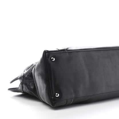 Chanel Lambskin East West Soho Shopper Black 11 of 15