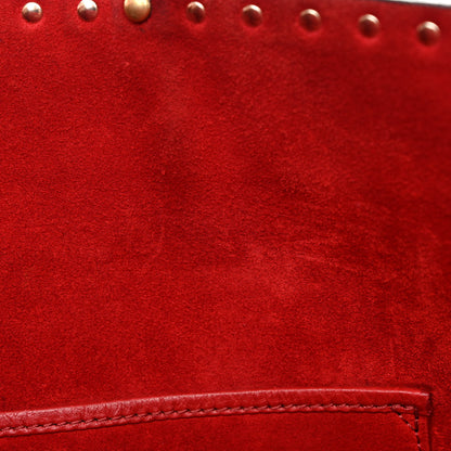 Valentino Garavani Grained Calfskin Rockstud Shoulder Tote Rosso Valentino 13 of 22