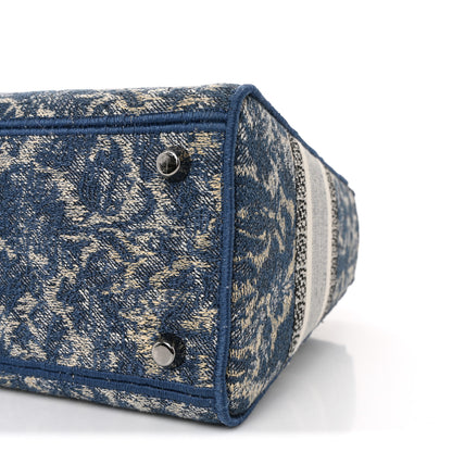 Christian Dior Canvas Embroidered Brocart Medium Lady D-Lite Blue 9 of 9