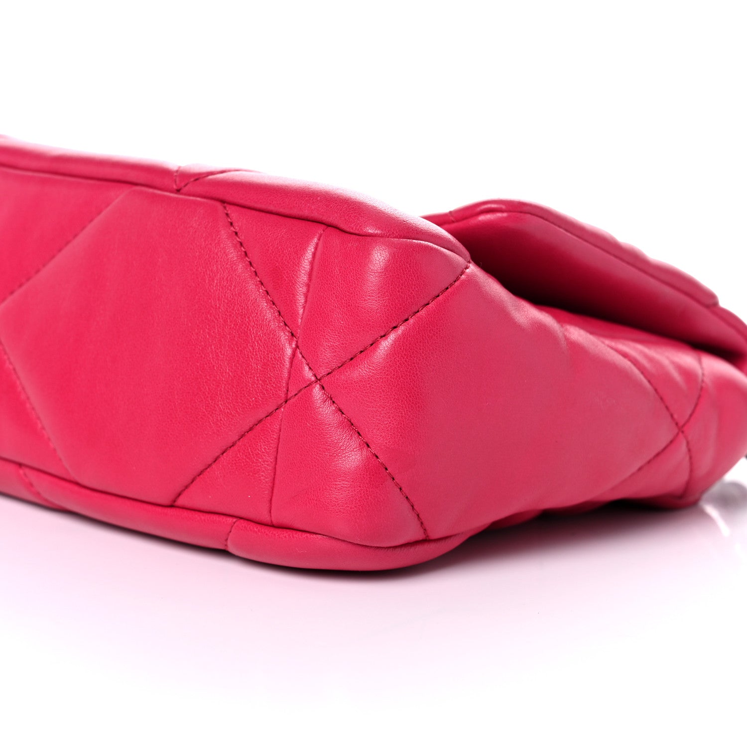 Chanel Goatskin Quilted Medium Chanel 19 Flap Pink 8 of 10