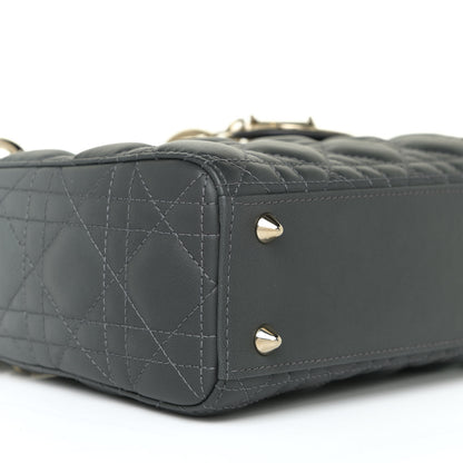 Christian Dior Lambskin Cannage Gradient Small My ABCDior Lady Dior Grey 5 of 13