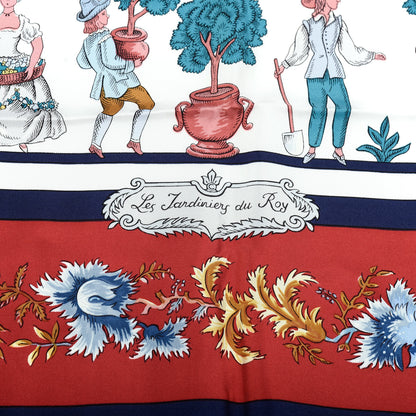 Hermes Silk Les Jardiniers du Roy Scarf 90 3 of 7
