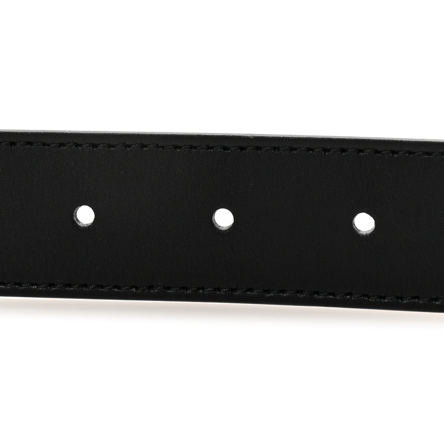 Gucci Calfskin Double G 30mm Belt 80 32 Black 3 of 6