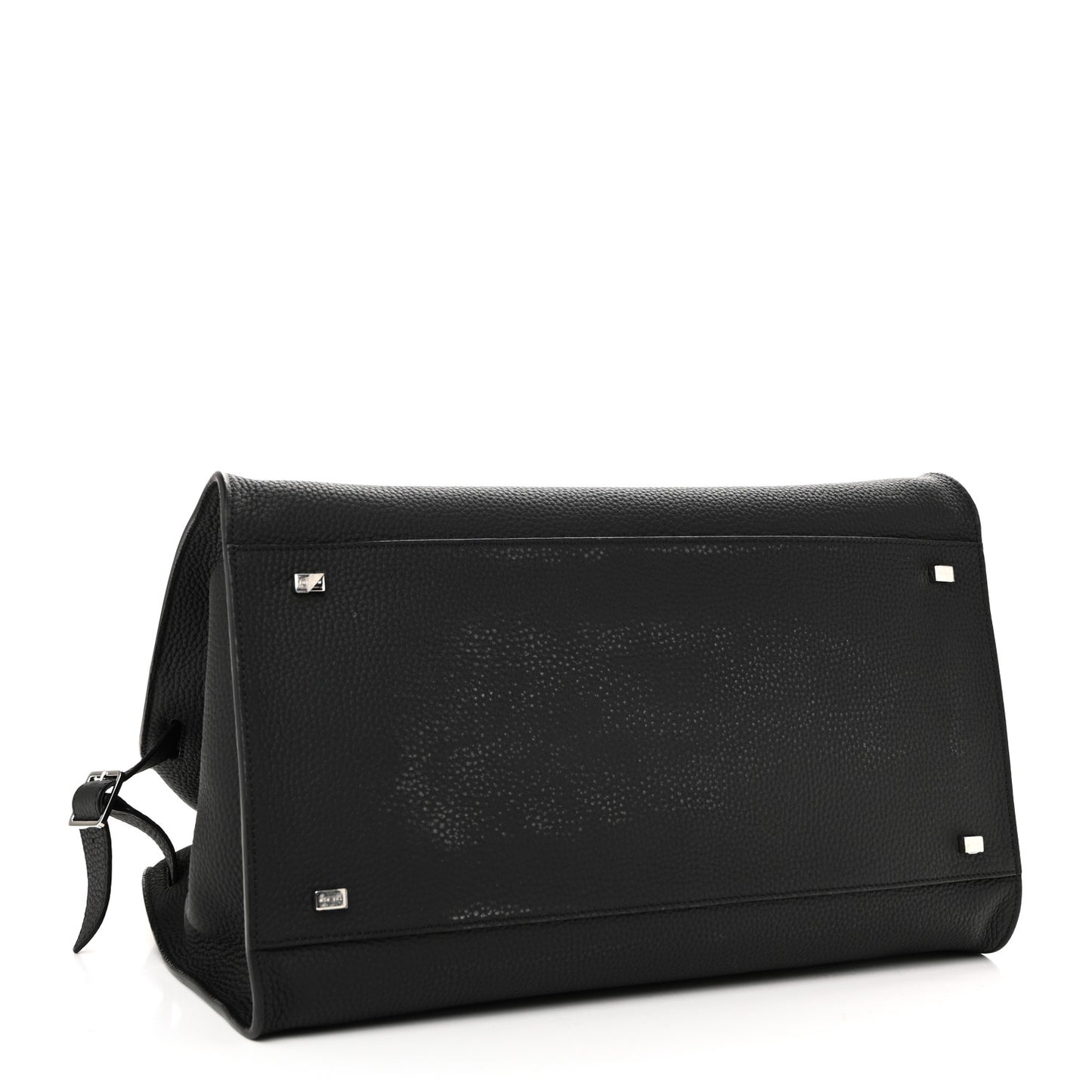 Matte Grained Calfskin Soft Margaux 15 Black