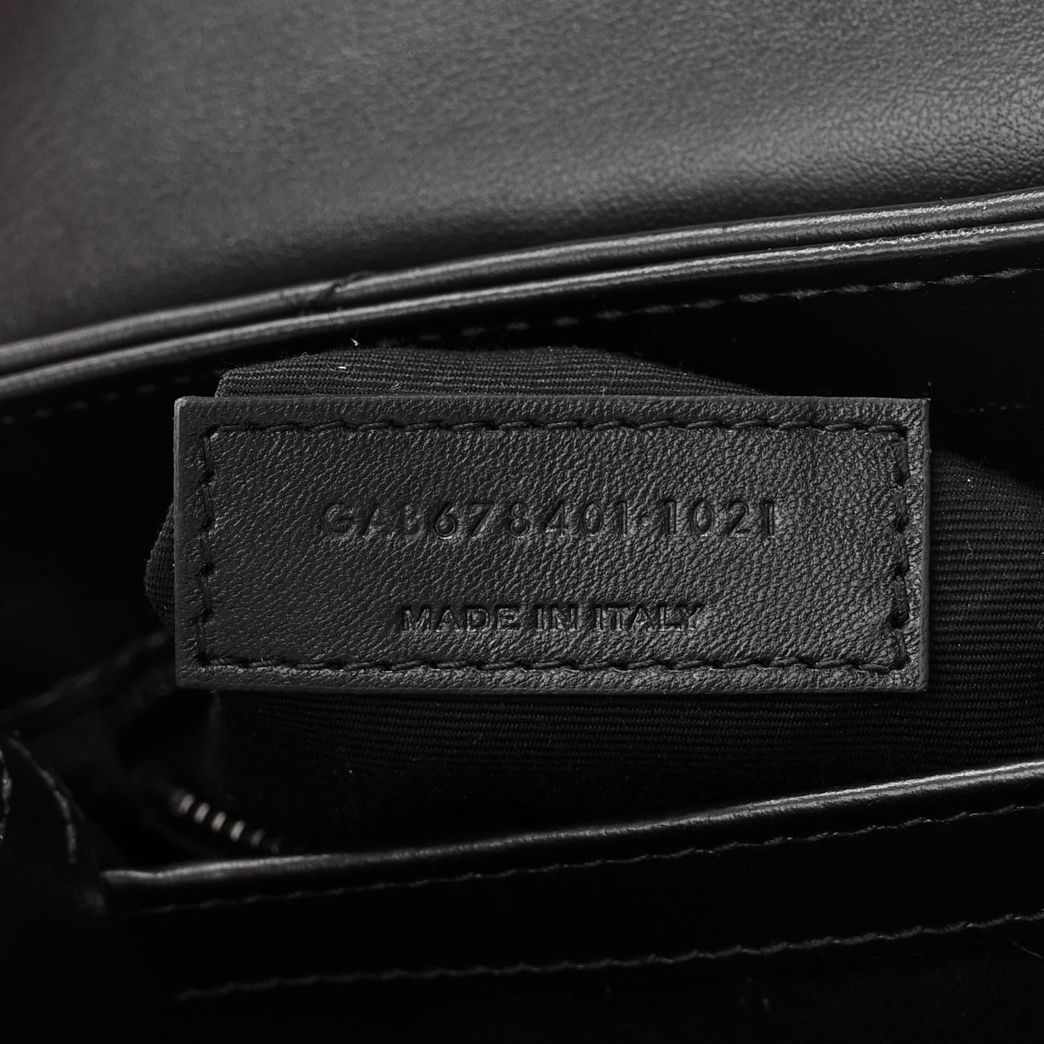 Saint Laurent Calfskin Y Quilted Monogram Monochrome Toy Loulou Crossbody Bag Black 7 of 11