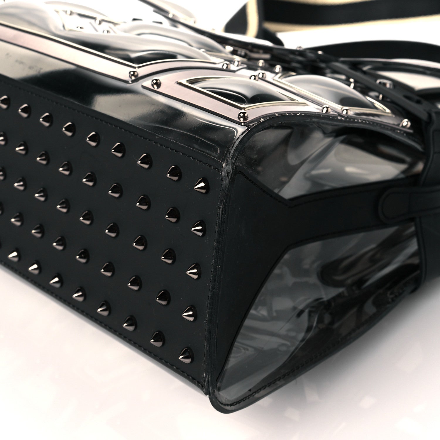 Delvaux Vinyl Gladiator Tempete Satchel Antique Silver 9 of 9