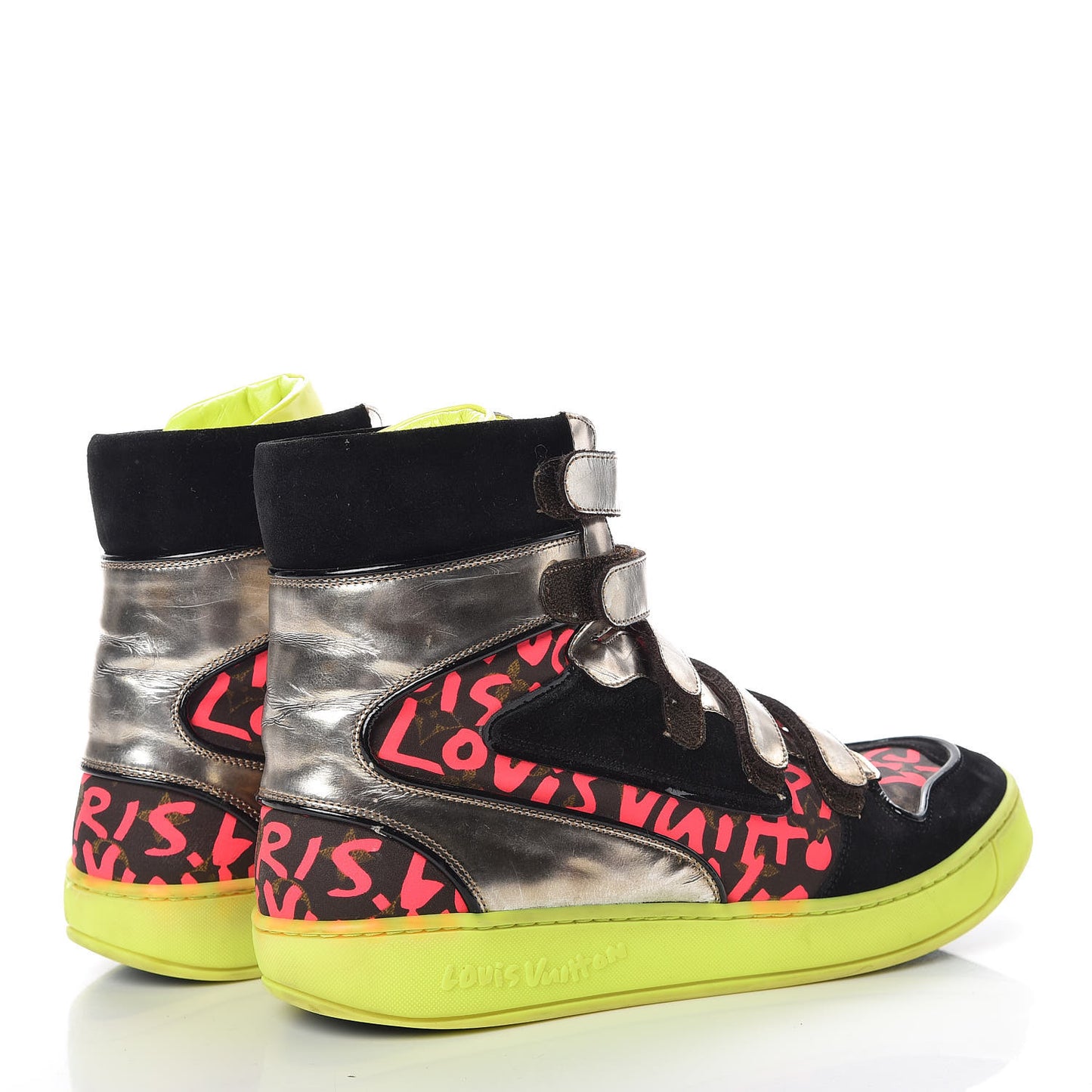 Monogram Graffiti Sneakers 40 Fuchsia