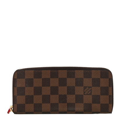 Louis Vuitton Damier Ebene Clemence Wallet Cherry 1 of 12